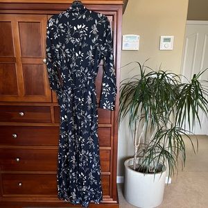 Banana Republic long sleeve, maxi-length shirt dress. Sz L